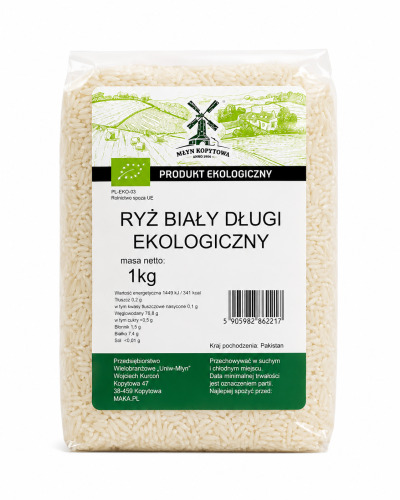 Przejdź do produktu BIO Ryż biały długi EKOLOGICZNY 1kg