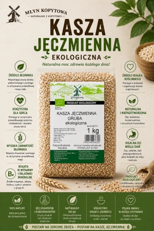 kasza jeczmienna łamana bio ekologiczna