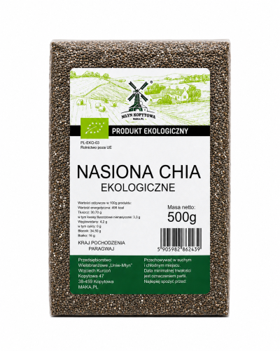 Przejdź do produktu BIO Nasiona Chia EKOLOGICZNE 500g