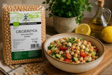 ciecierzyca ziarno hummus, obiad
