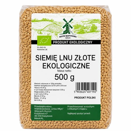 Siemie lnu zlote eko bio