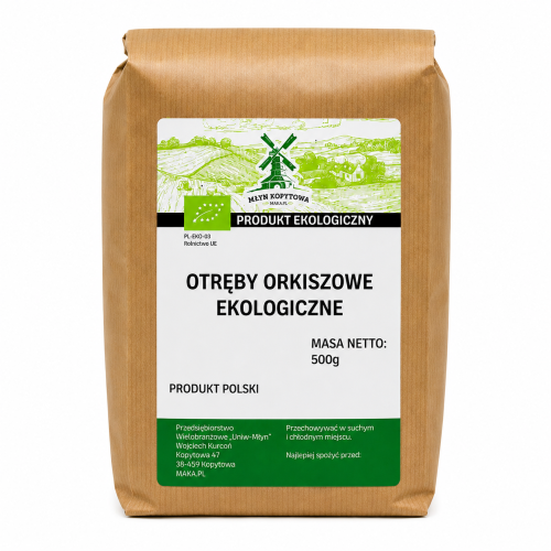 Przejdź do produktu Otręby orkiszowe EKOLOGICZNE 500g