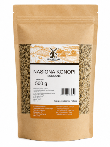 Przejdź do produktu Nasiona konopi łuskane - 500 g