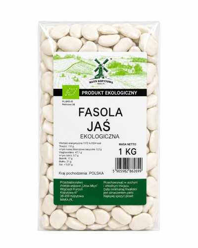 Przejdź do produktu BIO Fasola Jaś tyczny EKOLOGICZNA  - 1 kg
