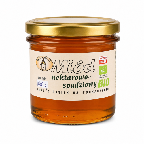 Przejdź do produktu BIO Miód nektarowo spadziowy EKOLOGICZNY