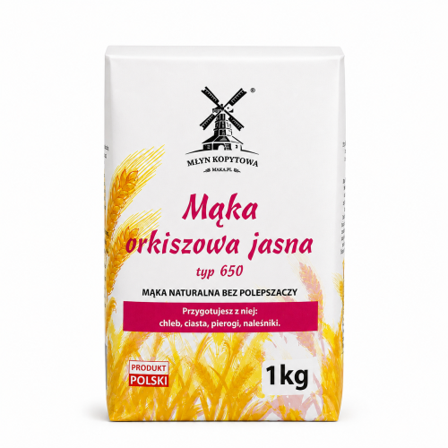 Przejdź do produktu Mąka orkiszowa jasna typ 650
