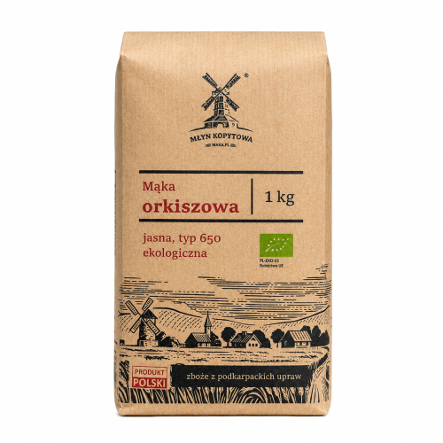 Przejdź do produktu BIO Mąka orkiszowa jasna typ 650 EKOLOGICZNA.