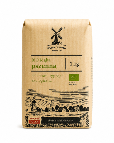 Przejdź do produktu BIO Mąka pszenna typ 750 chlebowa EKOLOGICZNA