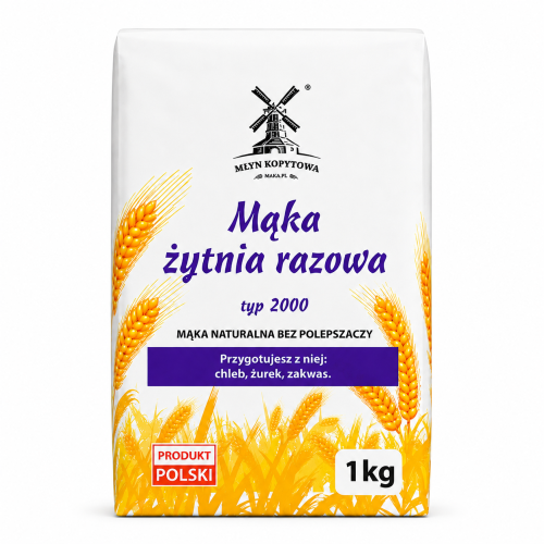 Przejdź do produktu Mąka żytnia razowa typ 2000