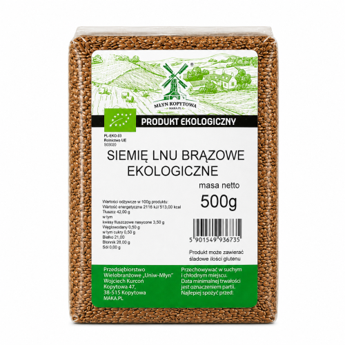 Przejdź do produktu BIO Siemię lniane brązowe EKOLOGICZNE 500g