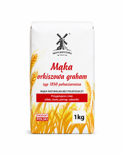 Przejdź do produktu Mąka orkiszowa graham typ 1850