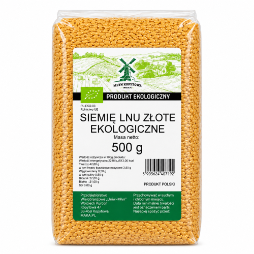 Przejdź do produktu BIO Siemię lniane złote EKOLOGICZNE 500g