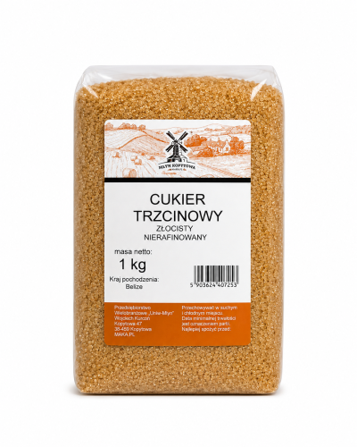 Przejdź do produktu Cukier trzcinowy złocisty 1kg