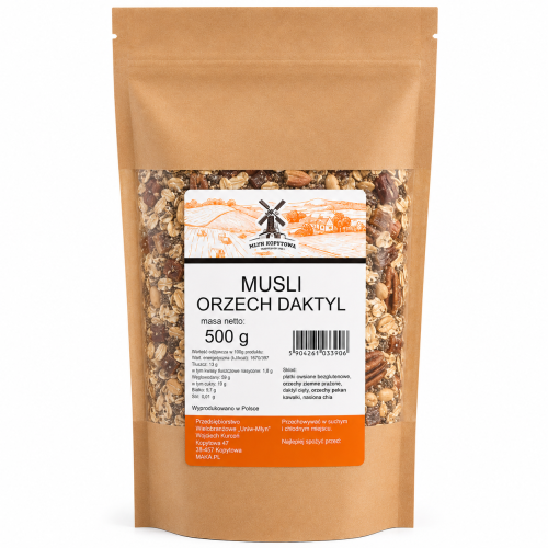 Przejdź do produktu Musli orzech daktyl 500g