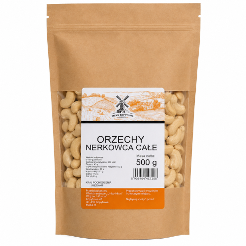 Przejdź do produktu Orzechy nerkowca całe 500g