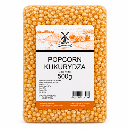 Przejdź do produktu Kukurydza popcorn 500g