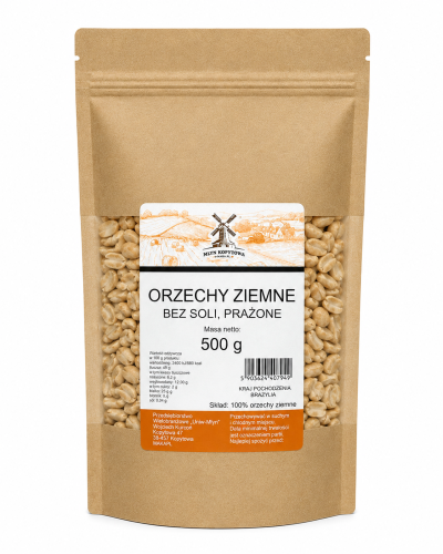 Przejdź do produktu Orzechy ziemne bez soli 500g