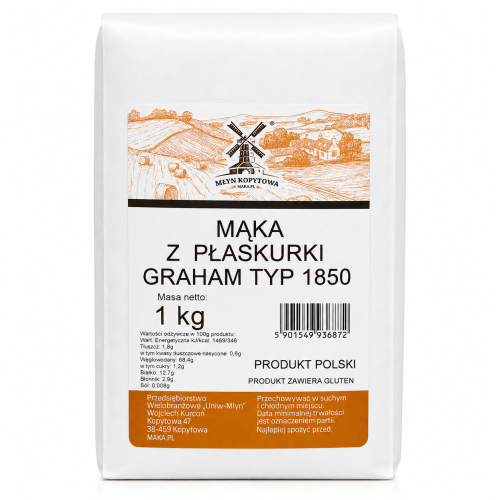 Przejdź do produktu Mąka z płaskurki graham typ 1850