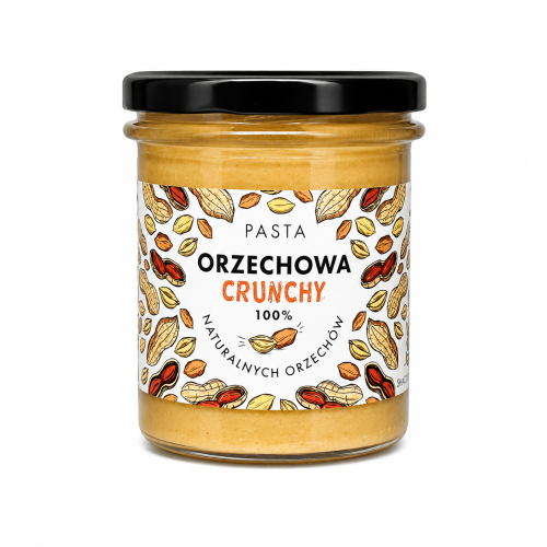 Przejdź do produktu Pasta orzechowa (arachidowa) Crunchy 300 g