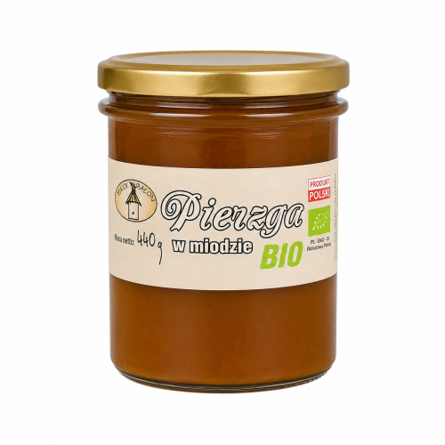 Przejdź do produktu BIO Pierzga w miodzie EKOLOGICZNA 440g