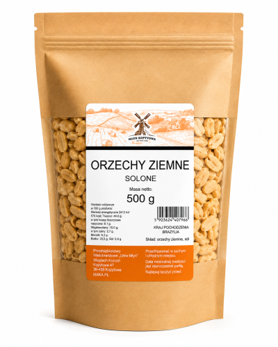 Przejdź do produktu Orzechy ziemne solone 500g
