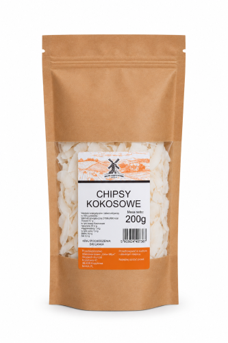 Przejdź do produktu Chipsy kokosowe 200g