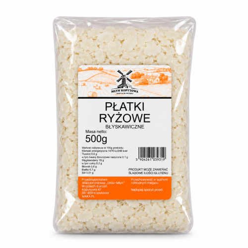 Przejdź do produktu Płatki ryżowe błyskawiczne 500g