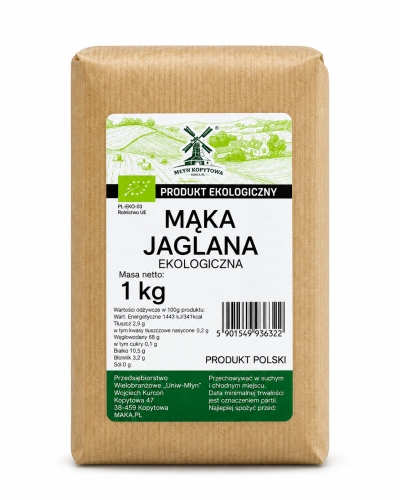 Przejdź do produktu BIO Mąka jaglana EKOLOGICZNA 1kg