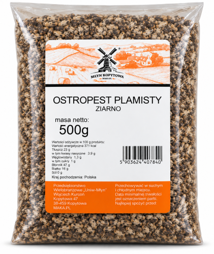 Przejdź do produktu Ostropest plamisty 500g