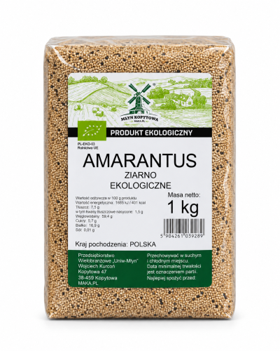 Przejdź do produktu BIO Amarantus ziarno EKOLOGICZNE 1kg