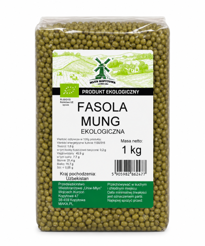 Przejdź do produktu BIO Fasola Mung EKOLOGICZNA 1kg