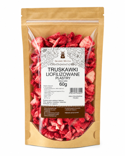Przejdź do produktu Truskawki Liofilizowane Plastry 60 g