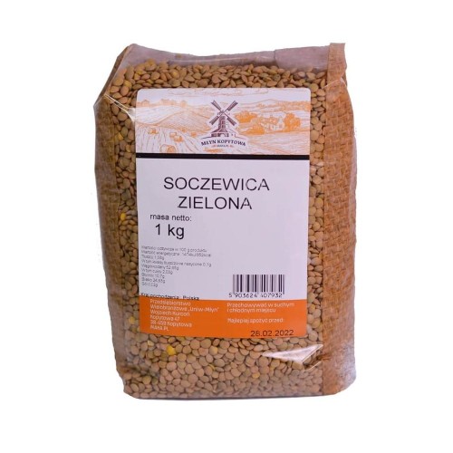 Przejdź do produktu Soczewica zielona 1kg