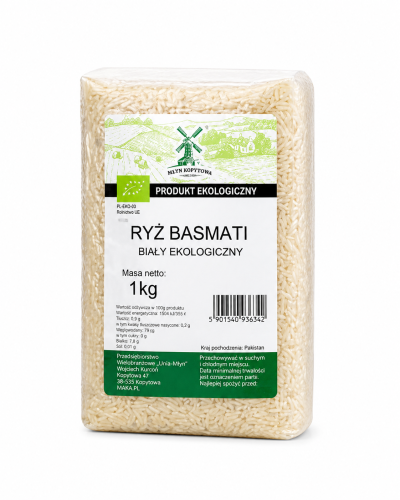 Przejdź do produktu BIO Ryż Basmati EKOLOGICZNY 1kg