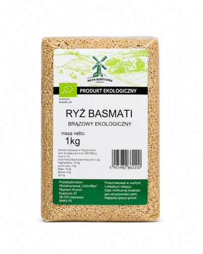 Przejdź do produktu Ryż basmati brązowy BIO, EKOLOGICZNY